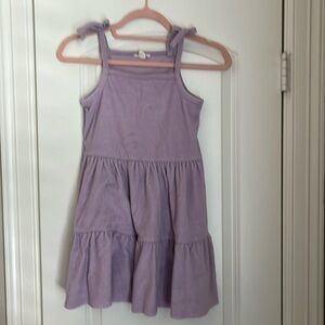 Girls CrewCuts side 7 terrycloth swimsuit coverup purple
